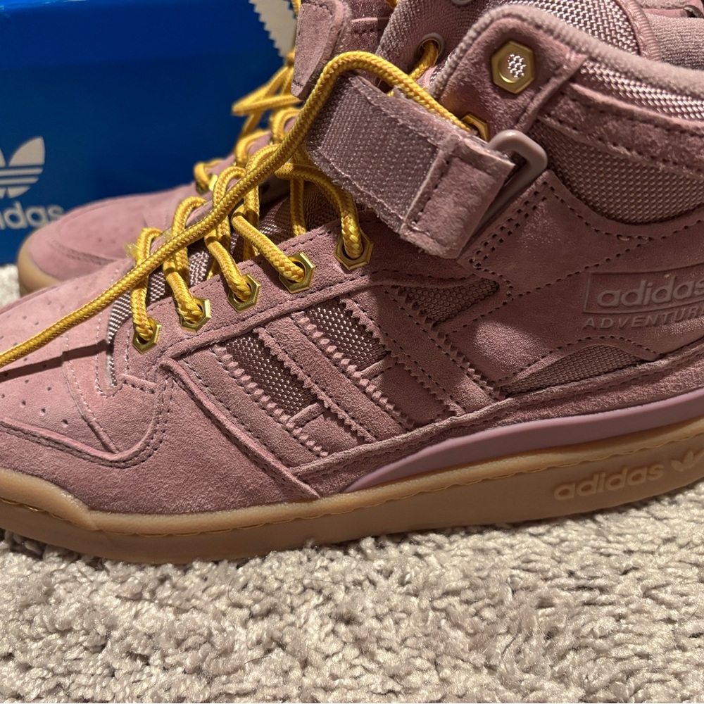 Adidas Adventure Pink and Yellow High-Tops